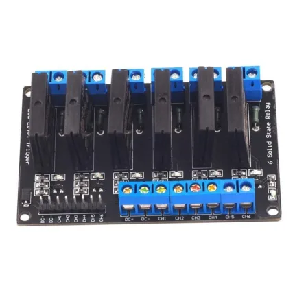 roboway 6 channel 24v ssr relay solid state low level ssr dc control 250v 2a with resistive