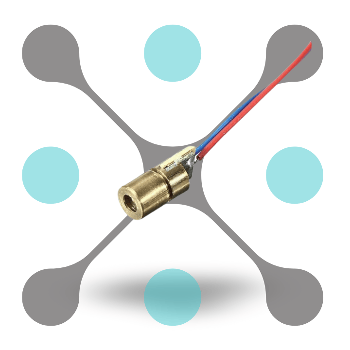 roboway 650nm 6mm 5V DC 5mW Mini Laser Dot Diode Module