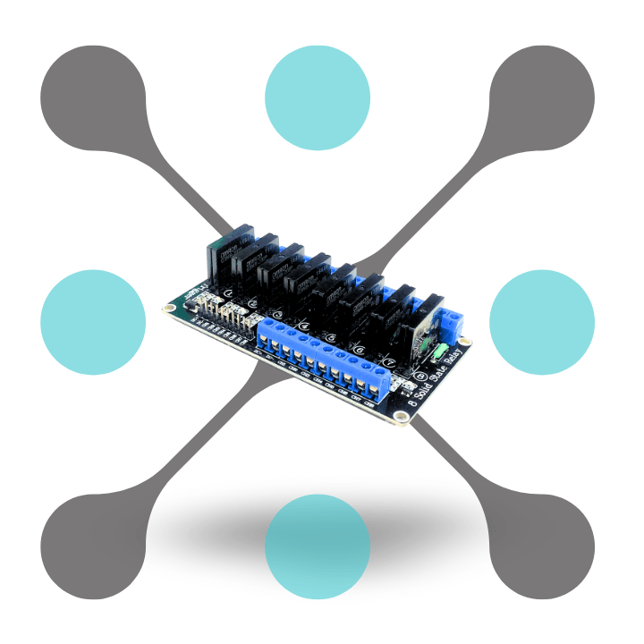 roboway 8 Channel 12V Relay Module Solid State Low Level SSR DC Control 250V 2A with Resistive Fuse