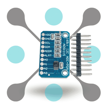 roboway ADS1115 16-Bit I2C ADC 4-Channel Programmable Gain Amplifier Module