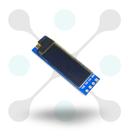 roboway Blue 2.32 cm (0.91 inch) I2CIIC 128x32 OLED Display Module