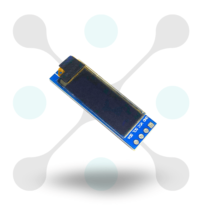 roboway Blue 2.32 cm (0.91 inch) I2CIIC 128x32 OLED Display Module