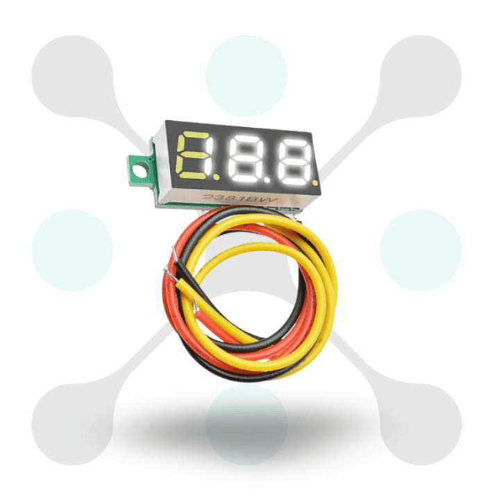 roboway DC 0V-100V 0.28 inch LED Digital Voltmeter White