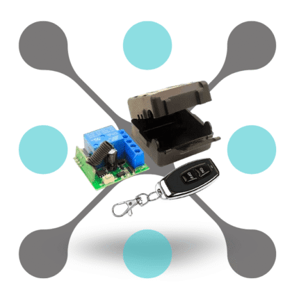 roboway DC 12V 10A 433Mhz 1Channel Rf Relay Receiver With 2 Button On Off Rf Remote Control Set