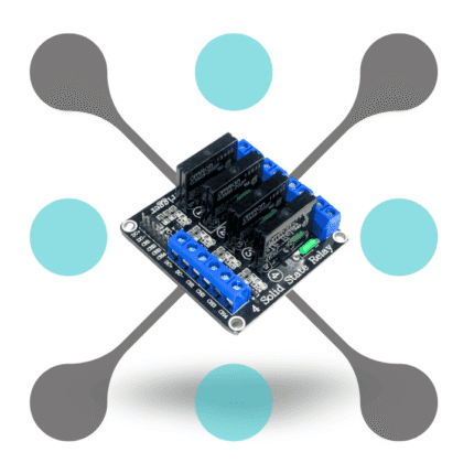 roboway Dc 24V 4 Channel Solid State Relay Module With Resistive Fuse 250V 2A Output