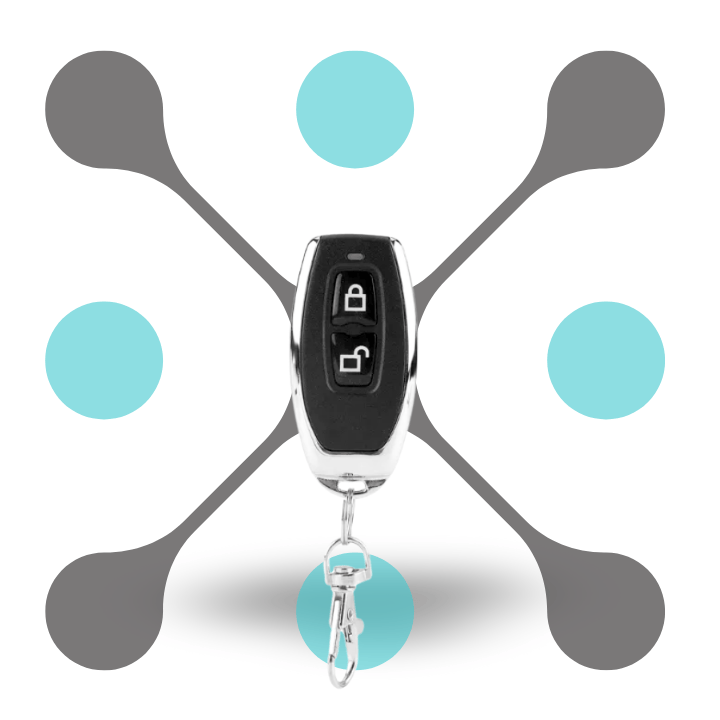 roboway EV1527 433MHz 2 Channel Two Button RF Remote Gate Lock Unlock Rf Remote