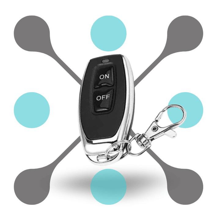 roboway EV1527 433MHz 2 Channel Two Button RF Remote Light On Off Wireless Remote