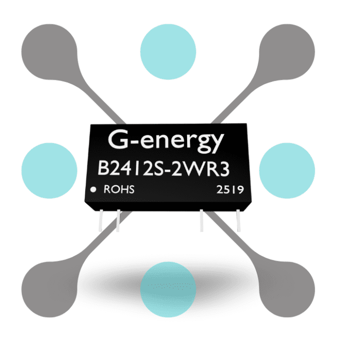 roboway G energy B2412S-2WR3 24V to 12V 2W 166mA DC to DC Isolation Voltage 1500VDC Power Module Converter