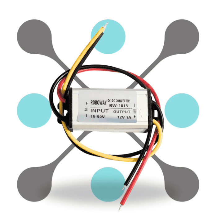 roboway G-energy DC 24V 48V to 12V 1A 12W Dc Dc Converter IP68 Step Down Power Supply Module