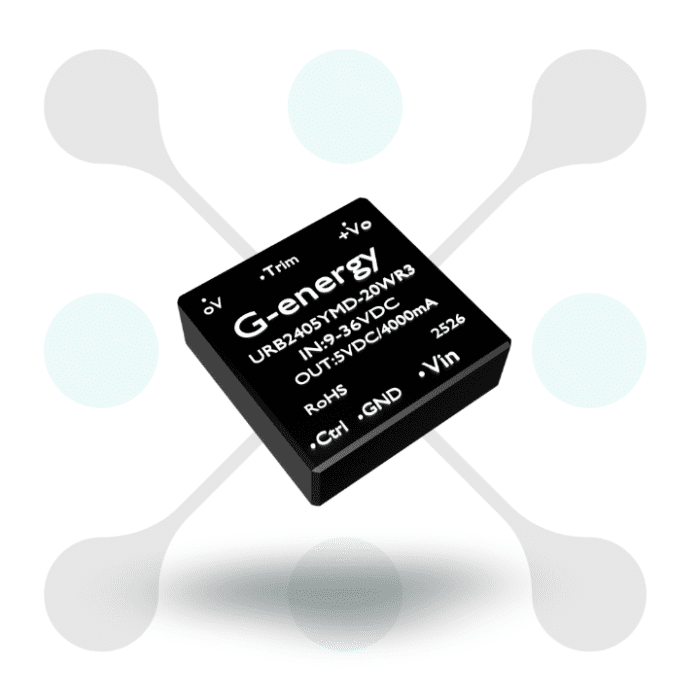 roboway G-energy URB2405YMD-20WR3 24V to 5V 20W 4000mA DC to DC 91% transfer input power supply convertermodule
