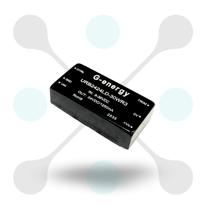 roboway G-energy URB2424LD-30WR3 24V To 24V 30W 1.25A Isolation Voltage 1500VDC Isolated Dc-Dc Converter Power Module