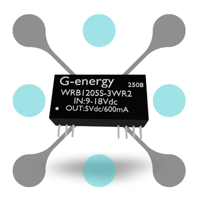 roboway G energy WRB1205S-3WR2 12V to 5V 600mA 3W Dc Dc Converter Isolated Power Supply Module