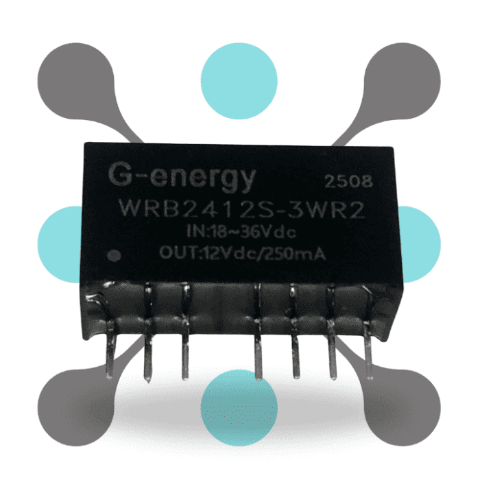 roboway G energy WRB2412S-3WR2 24V to 12V 3W 250mA Isolated Dc-Dc Converter 3W Power Supply Module Ultra Compact SIP Package