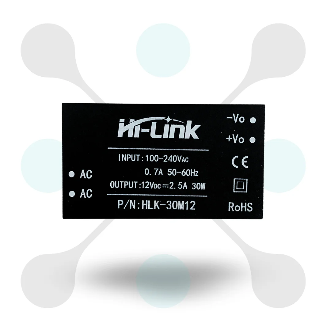 roboway HLK-30M12 HILINK 12V 2.5A 30W POWER MODULE 220V AC TO DC roboway HLK-30M12 HILINK 12V 2.5A 30W POWER MODULE 220V AC TO DC
