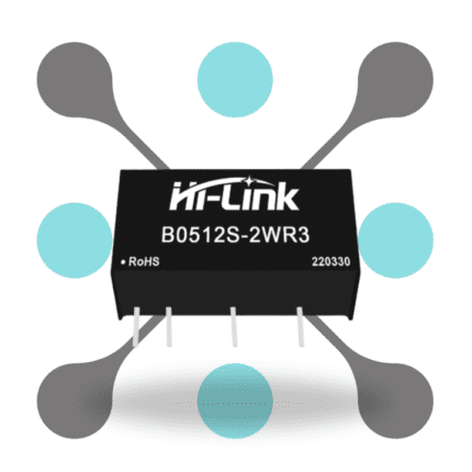roboway Hi-link B0512S-2WR3 5V to 12V 2W 167mA DC to DC Isolation Voltage 1500VDC Power Module Converter