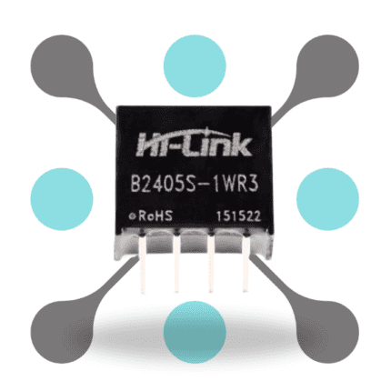 roboway Hi-link B2405S-1WR3H 24V to 5V 200mA 1W Dc Dc Converter Isolated Power Supply Compact SIP Package