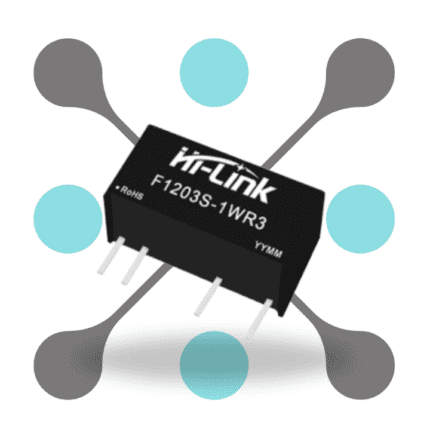 roboway Hi-link F1203S-1WR3 DC DC Converter 12V to 3.3V 1W 303mA Isolated Dc Dc Converter Power Module