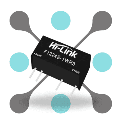 roboway Hi-link F1224S-1WR3 12V to 24V 1W 41mA Isolated Dc Dc Converter SIP Package Module