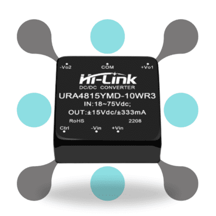 roboway Hi-link URA4815YMD-10WR3H 48V to 15V 10W 666mA Isolated Dc Dc Converter power supply module