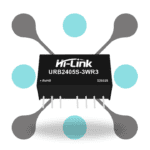 roboway Hi-link URB2405S-3WR3 24V to 5V 3W 600mA DC to DC Isolation Voltage 1500VDC Power Module Converter