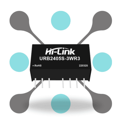 roboway Hi-link URB2405S-3WR3 24V to 5V 3W 600mA DC to DC Isolation Voltage 1500VDC Power Module Converter