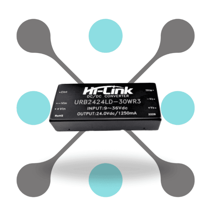 roboway Hi-link URB2424LD-30WR3 24V To 24V 30W 1.25A Isolation Voltage 1500VDC Isolated Dc-Dc Converter Power Module