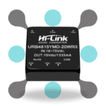 roboway Hi-link URB4815YMD-20WR3 48V to 15V 20W 1333mA DC to DC 91% transfer input power supply module