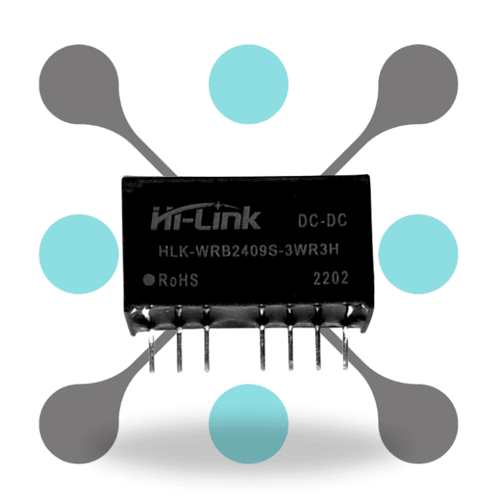 roboway Hi-link WRB2409S-3WR3H 24v to 9V 333mA 3W Dc Dc Converter Power Supply Module Compact SIP Package