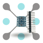 roboway I2C 4 Channel 3.3V to 5V Bi-Directional Logic Level Converter