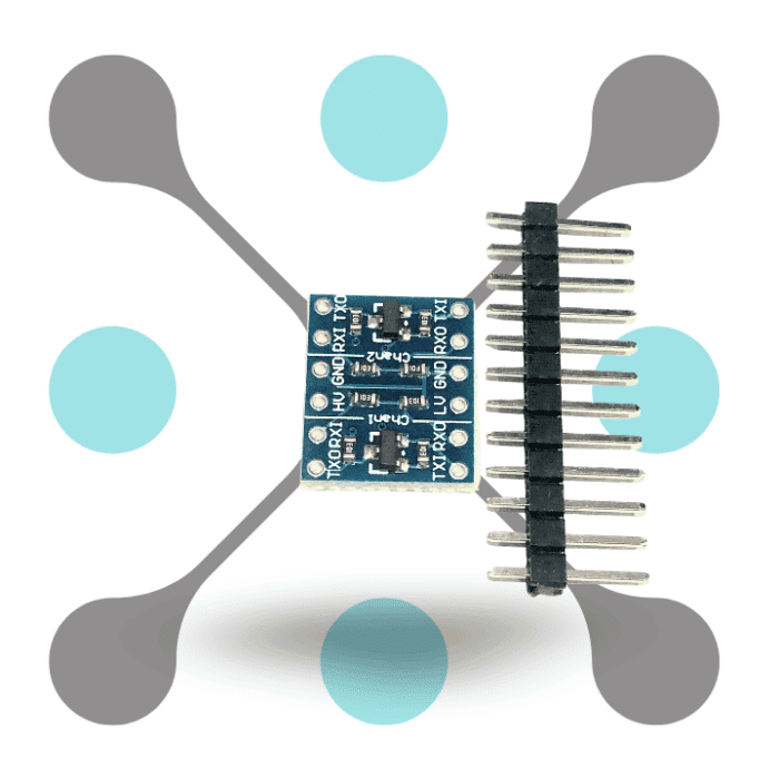 roboway I2C 4 Channel 3.3V to 5V Bi-Directional Logic Level Converter