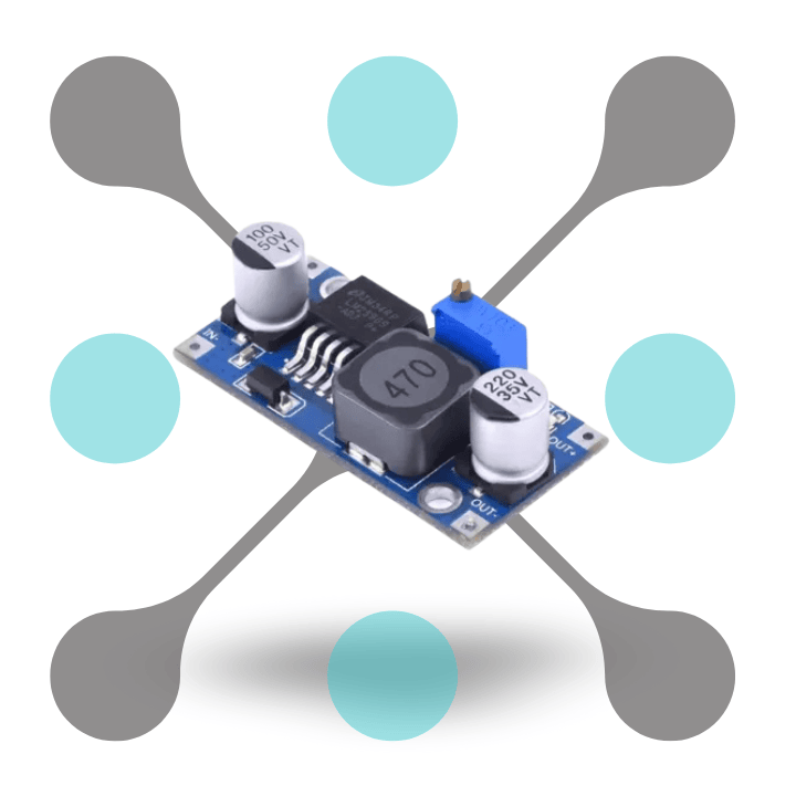 roboway LM2596 DC-DC Buck Converter Adjustable Step Down Power Supply Module