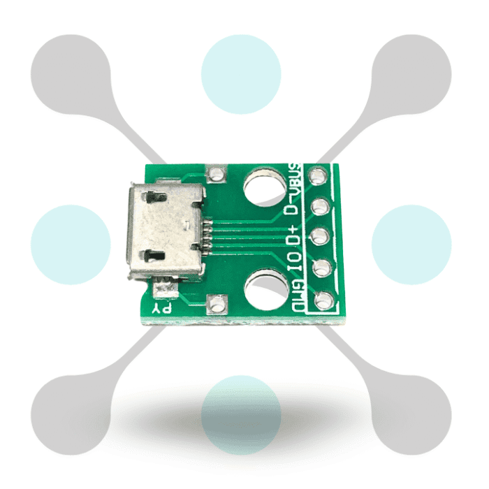 roboway Micro USB Type B Mike Patch Straight Plug Adapter Plate