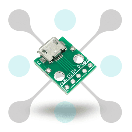 roboway Micro USB Type B Mike Patch Straight Plug Adapter Plate Welding Head Breakout Board