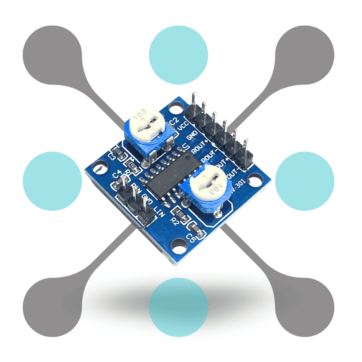 roboway PAM8406 Digital Amplifier Module With Volume Control Potentiometer 5W 2 Stereo