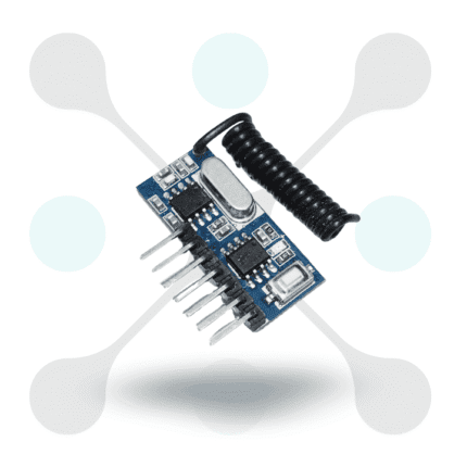 roboway Qiachip Wireless 433Mhz RF Module Receiver Remote Control Built-in Learning Code 1527