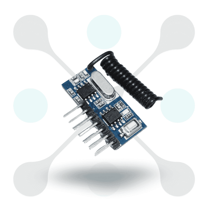 roboway Qiachip Wireless 433Mhz RF Module Receiver Remote Control Built-in Learning Code 1527