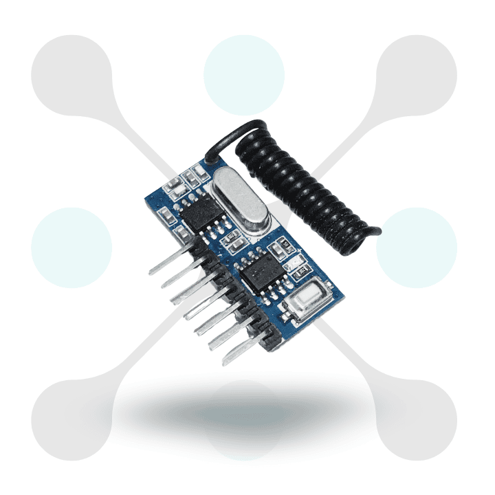 roboway Qiachip Wireless 433Mhz RF Module Receiver Remote Control Built-in Learning Code 1527
