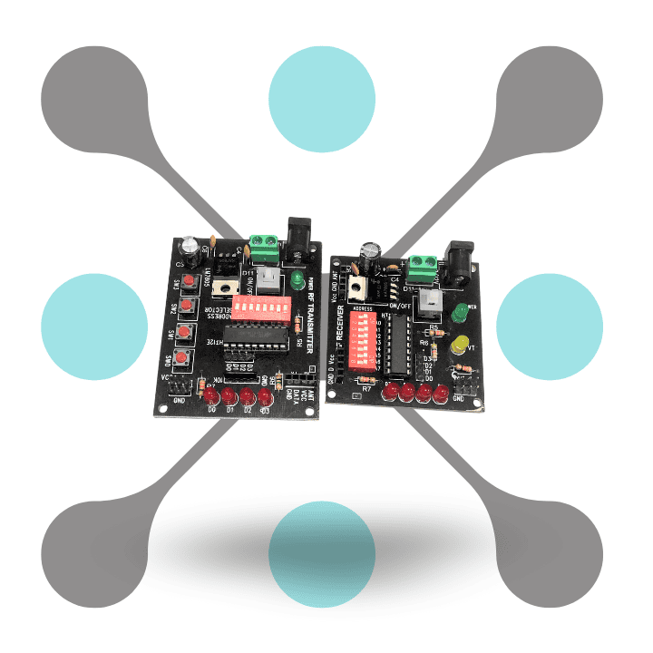 roboway RF Transmitter and Receiver Module with Encoder and Decoder IC for 433Mhz Radio module