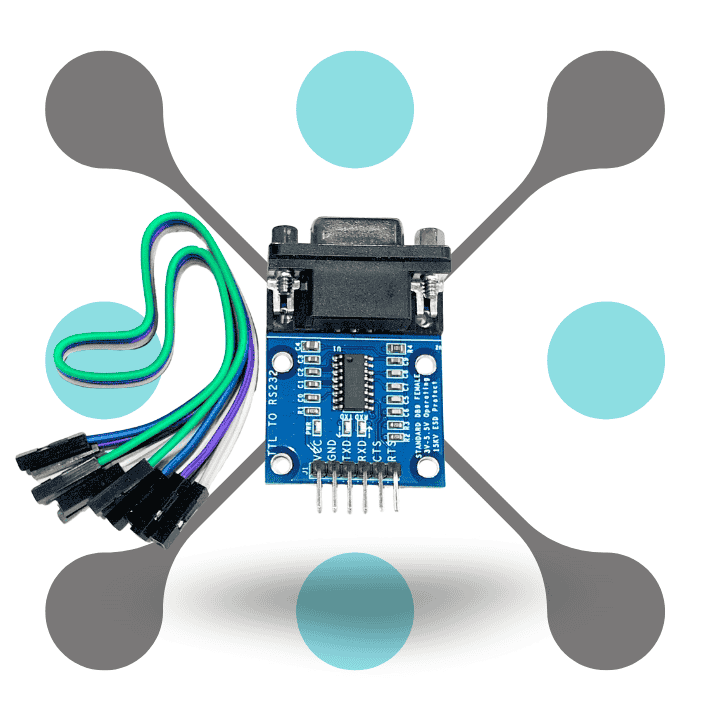 roboway RS232 to TTL Serial Module With Brush Line 3V To 5.5V