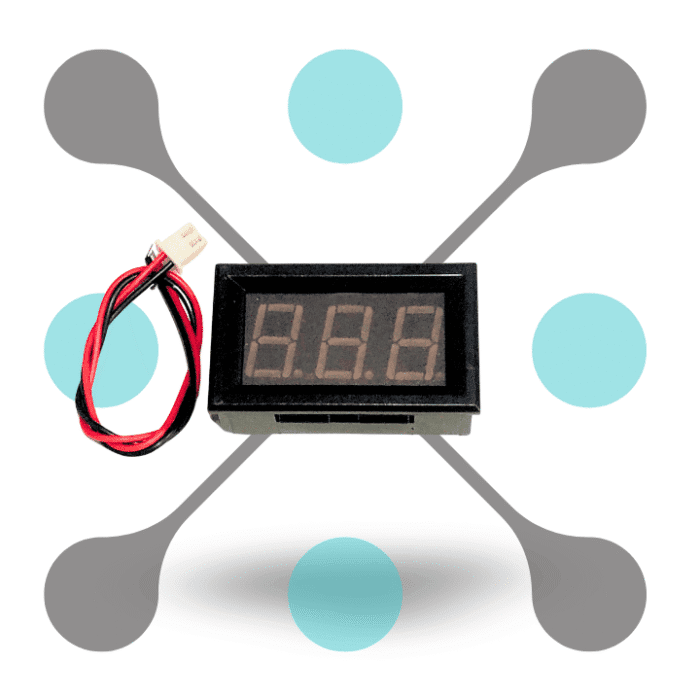 roboway Red 1.42 cm (0.56 inch) AC220V Two Wire AC Voltmeter 70V ~ 500V