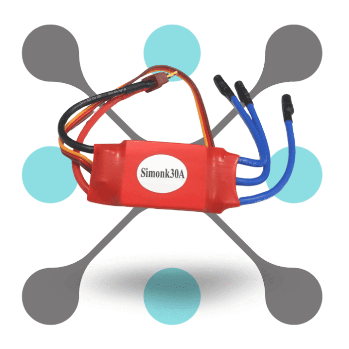 roboway SimonK 30A ESC Electronic Speed Controller with Connectors For Bldc motor