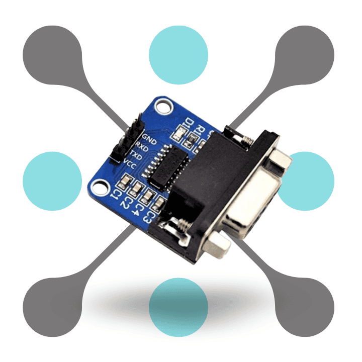 roboway TTLTO232 RS232 to TTL Serial Port Converter Module DB9 Connector Based on MAX3232 IC