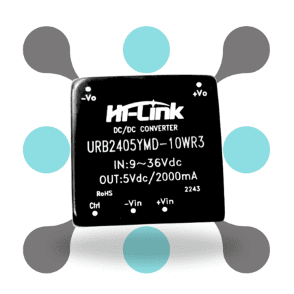 roboway URB2405YMD-10WR3 24V to 5V 2A 10W DC to DC 91% transfer efficiency input power supply module converter