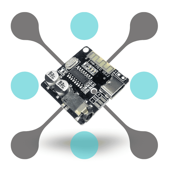 roboway VHM-314 BT Audio Receiver board BT 5.0 mp3 lossless decoder board Wireless Stereo Music Module 3.7-5V.
