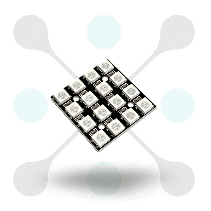 roboway WS2812B 4×4 RGB LED Module