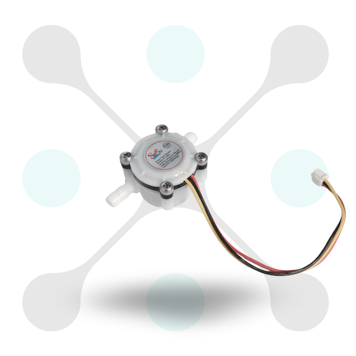 roboway Water Flow Sensor YFS401 Flowmeter 0.3-6Lmin3.5mm White