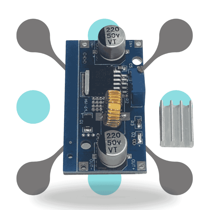 roboway XL4015 5A Dc-Dc Power Supply Module Led With Heat Sink