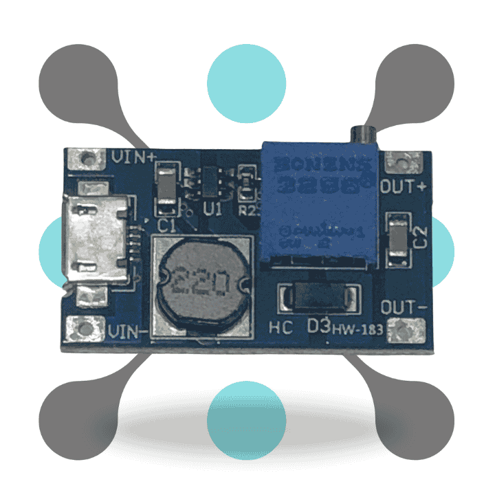 roboway XY-016 2A DC-DC Step Up 5V9V12V28V Power Module with Micro USB