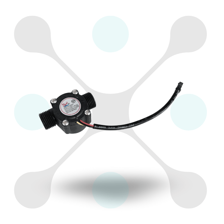 roboway YF-S201 Water Flow Measurement Sensor with 1-30Litermin Flow Rate Black