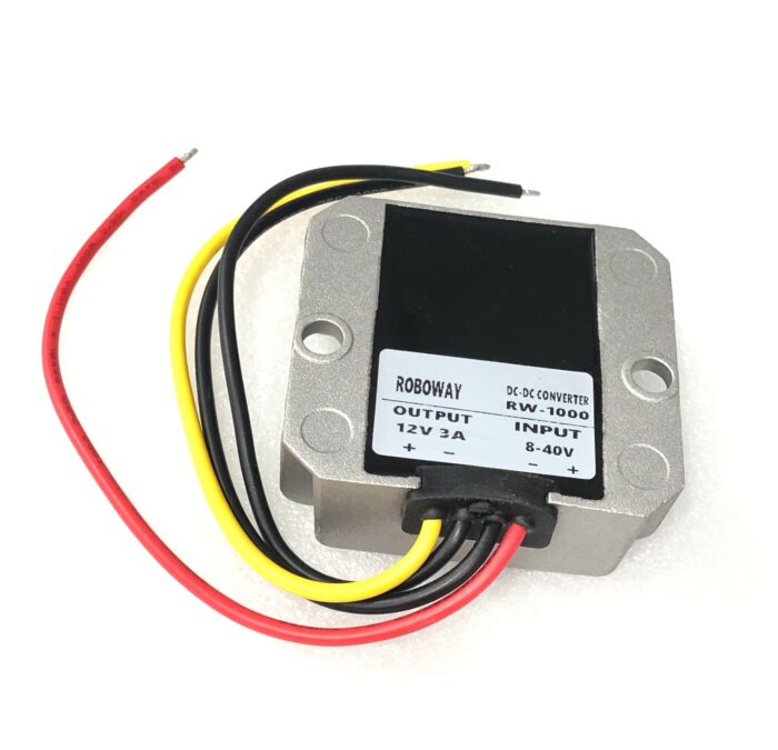 DC 8-40V to 12V 3A 36W Buck-Boost DC/DC Power Converters step up down IP68